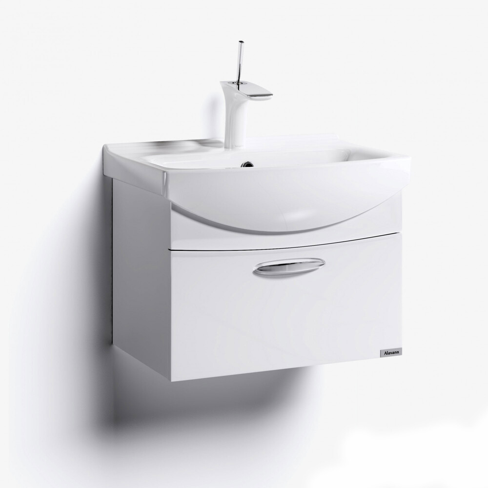 Тумба "ALTA - 60" подвесная под рак. Элеганс - 60" Белый, краска Alavann