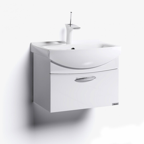 Тумба "ALTA - 60" подвесная под рак. Элеганс - 60" Белый, краска Alavann