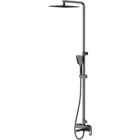 G2417-9 Душевая система GAPPO c верхним душем,ручной лейкой (оружейная сталь)