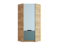 RICH Шкаф ШК-003 (угловой) Корпус - Дуб Крафт золотой  Фасад ЛДСП - Мята / Сумеречно голубой   ЧШ346 СНЯТО