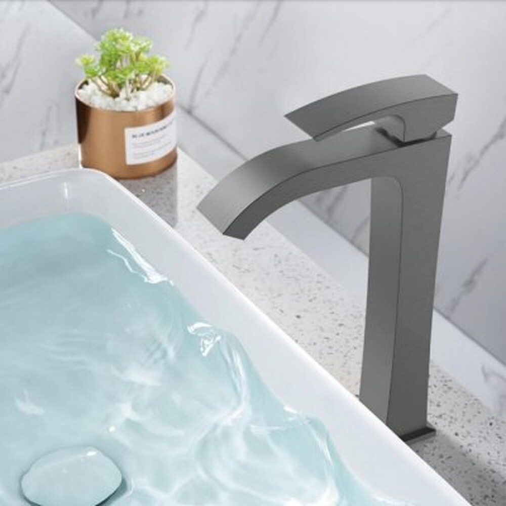 G1007-89 Смеситель Тюльпан GAPPO Высокий,.шар.d-35 (оружейная сталь)