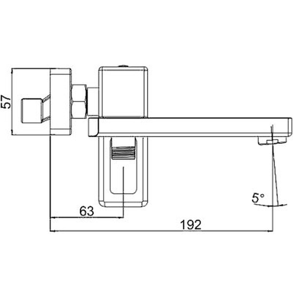 G3217-9 Смеситель Ванна GAPPO.d-35 (оружейная сталь)
