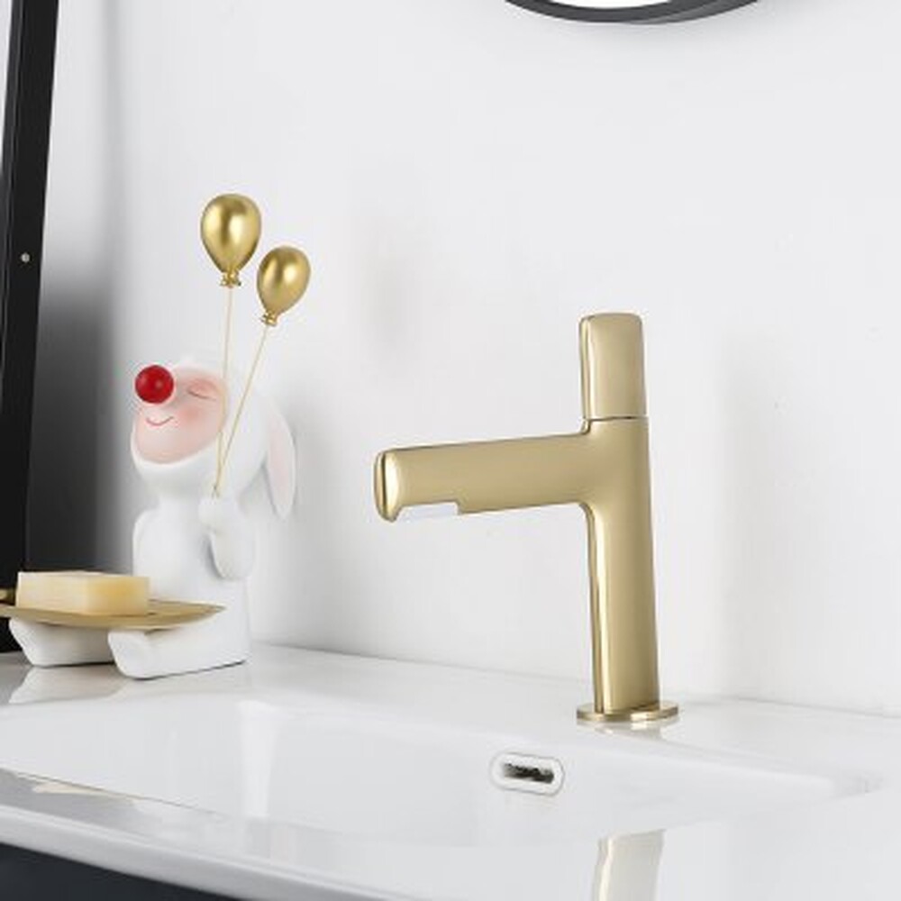 G1052-81 Смеситель Тюльпан GAPPO (сатин золотой)