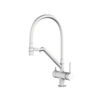 G4398-88 Смеситель Кухня GAPPO с подключением  фильтра питьевой воды. (белый)