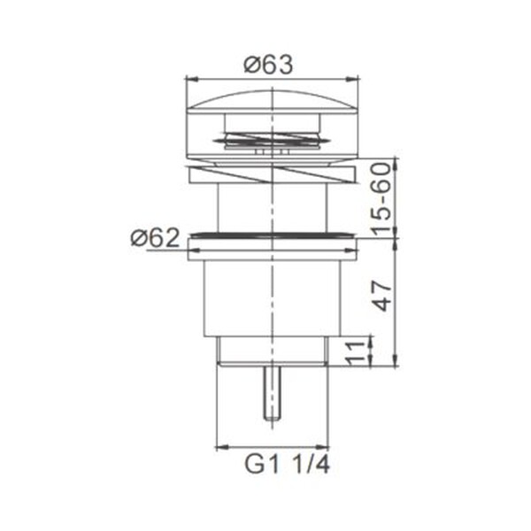 Выпуск для раковины F62-9 (FRAP ) оруж сталь