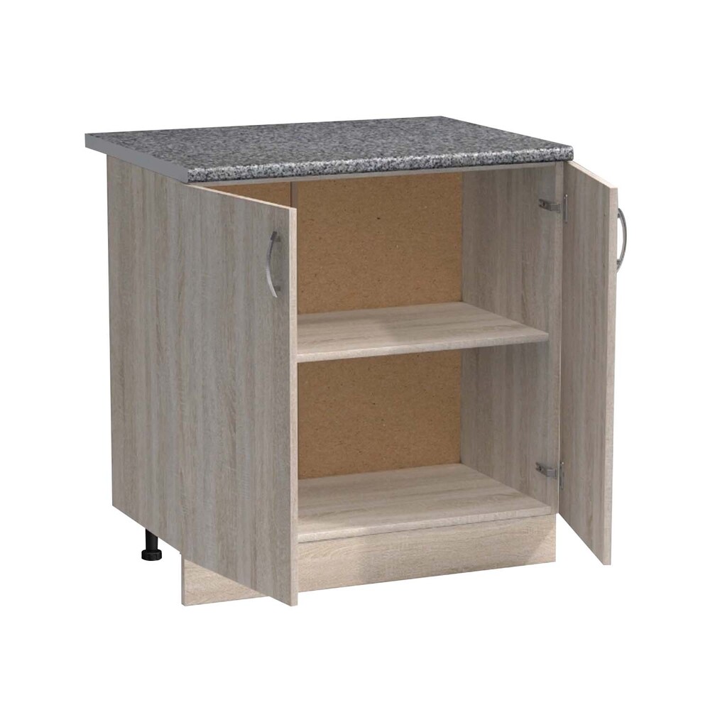 Рабочий стол 60 цвет Дуб сонома столешница Гранит SANTREK HOME (ЛДСП)