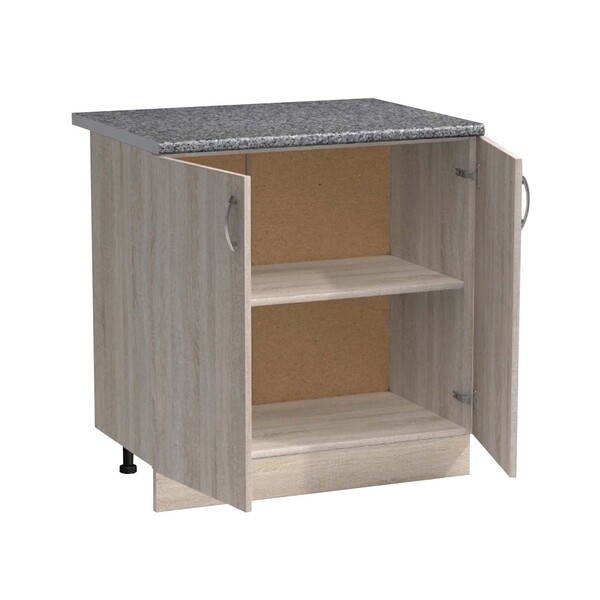 Рабочий стол 60 цвет Дуб сонома столешница Гранит SANTREK HOME (ЛДСП)