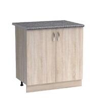 Рабочий стол 80 цвет Дуб сонома столешница Гранит SANTREK HOME (ЛДСП)