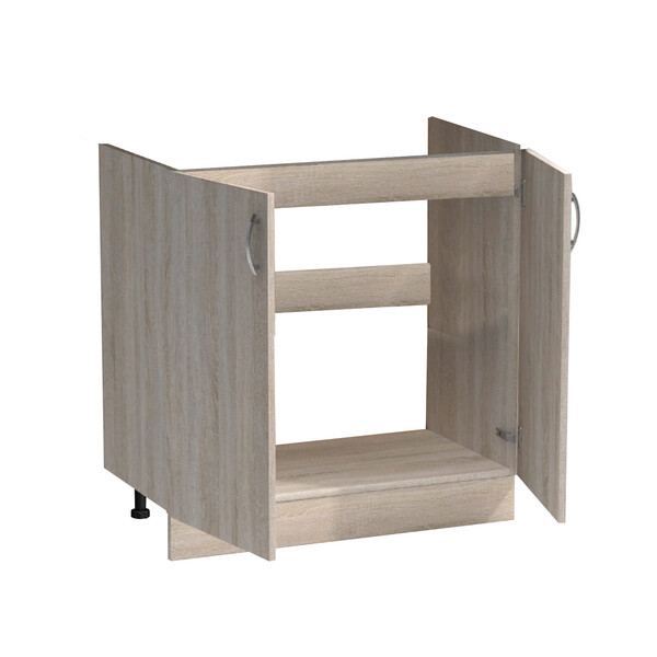 Тумба 80*60 цвет Дуб сонома (2 дверцы) SANTREK HOME (ЛДСП)