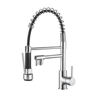  4799 Смеситель Кухня LEDEME Многофункциональный, на гайке, хром   ЦЕНА СНИЖЕНА !!!