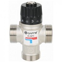 Термосмеситель 3-ход. 1" GAPPO (35-60 гр.) G1442.06