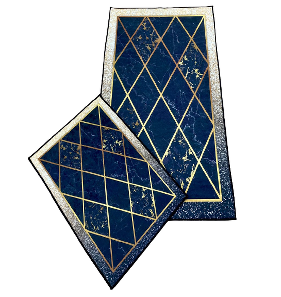 Коврик универс. 2 предм. DECORATIVE цифровая печать 60х100 БЕЗ бахромы ПРЯМОУГОЛЬНЫЕ, МИКС