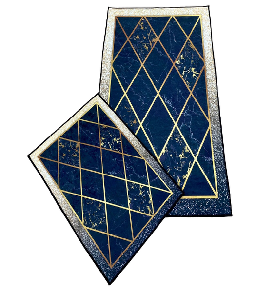 Коврик универс. 2 предм. DECORATIVE цифровая печать 60х100 БЕЗ бахромы ПРЯМОУГОЛЬНЫЕ, МИКС