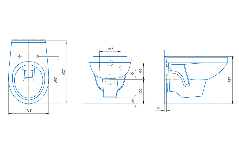 Унитаз ПОДВЕСНОЙ Rosa "РИО" Люкс Белый, Микролифт (г.Киров)