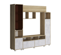 Гостиная "Софи" (Дуб Крафт Золотой/Цемент Светлый) 2100х1900х430