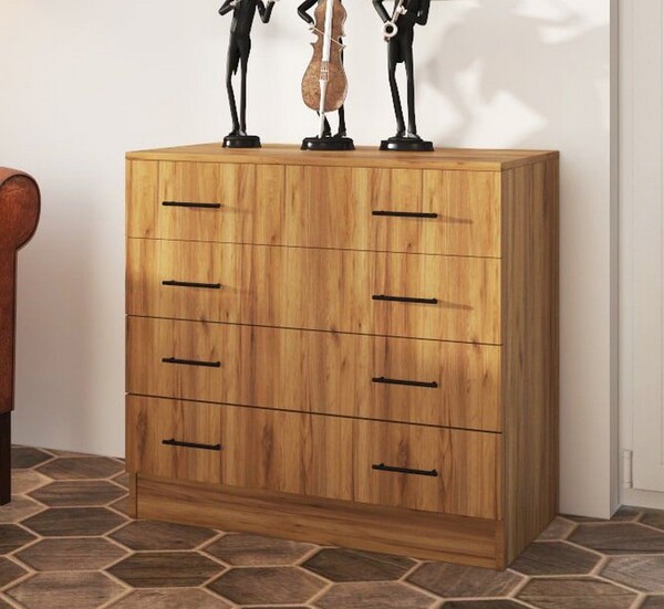 Комод Классика 810х800х500 с 4 ящиками (Дуб Крафт Золотой) (1019)