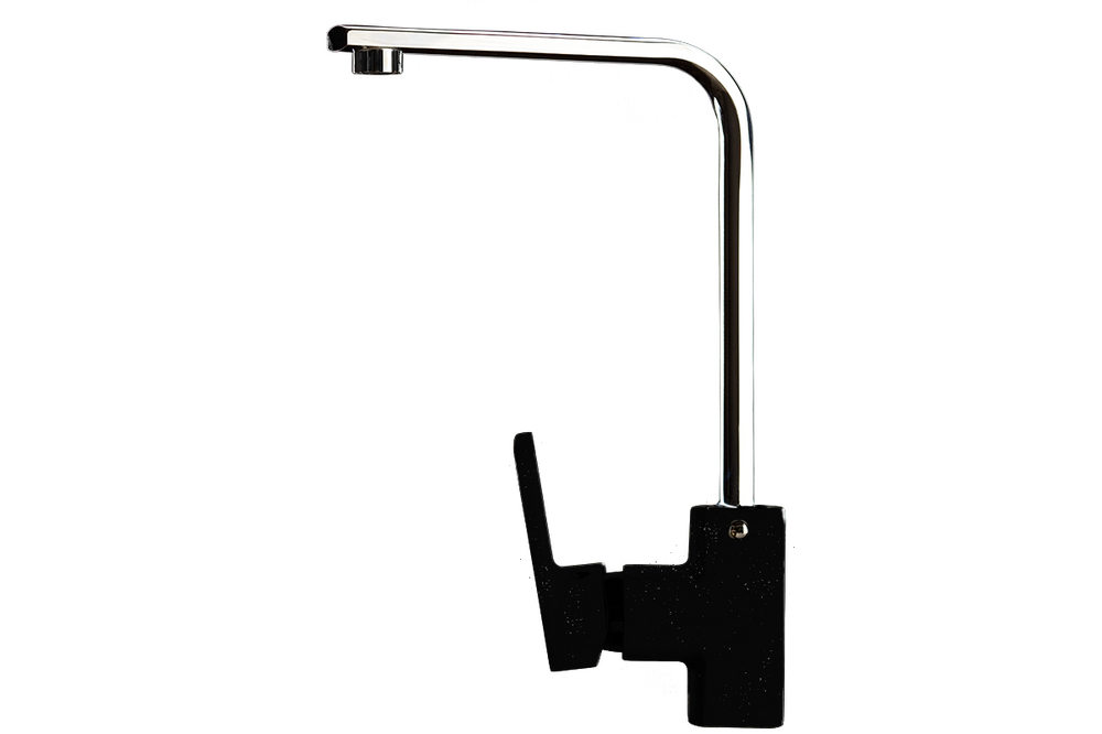 Смеситель Кухня GRANICOM 010 высокий излив (обсидиан), 35 картридж