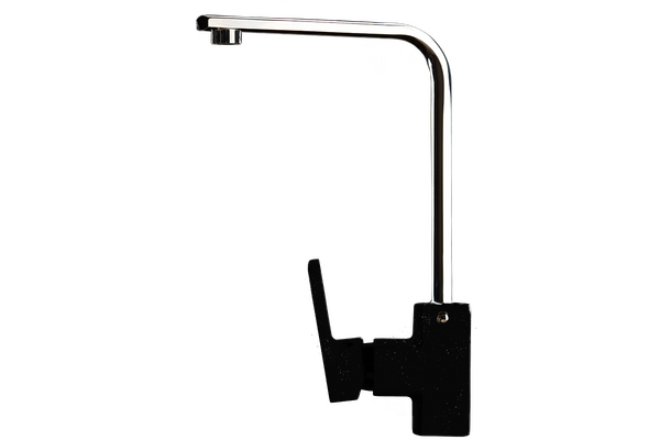 Смеситель Кухня GRANICOM 010 высокий излив (обсидиан), 35 картридж