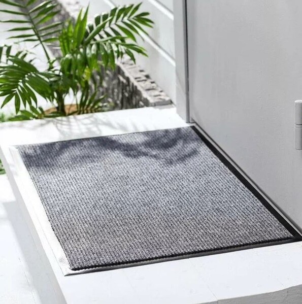 Коврик придверный влаговпитывающий "КОМФОРТ" 40*60 серый