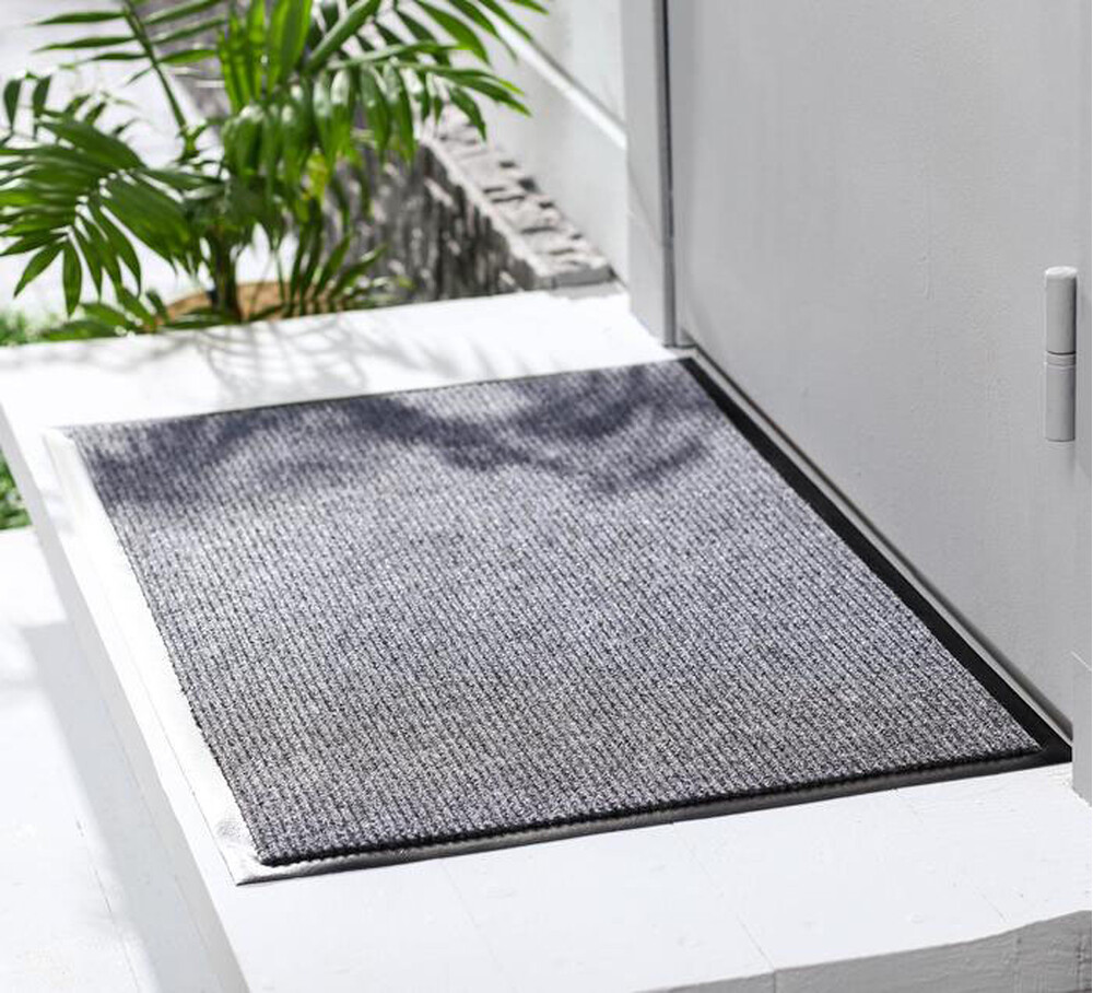Коврик придверный влаговпитывающий "КОМФОРТ" 50*80 серый