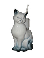 Подставка под ёрш (+ ершик) "Кошка" серая (сиамская)