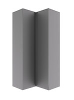 МС Мори Шкаф угловой МШУ 960.1/940 Графит (3 места)