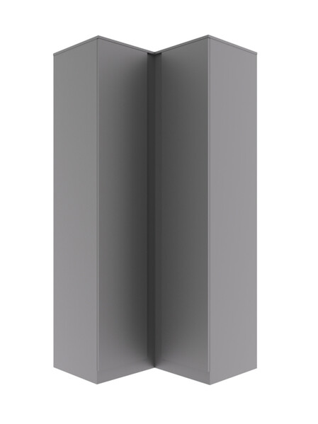 МС Мори Шкаф угловой МШУ 960.1/940 Графит (3 места)