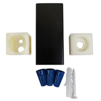 Комплект скрытого монтажа квадро нерж. для электрического полотенцесушителя (Черный матовый) 14970