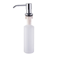 405 U/L Дозатор LEDEME для жидкого мыла ВРЕЗНОЙ 240мл (ГРАФИТ+пластик)