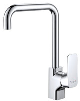 DA1432481 Смеситель д/кухни однорычажный, с высоким поворотным изливом,  хром