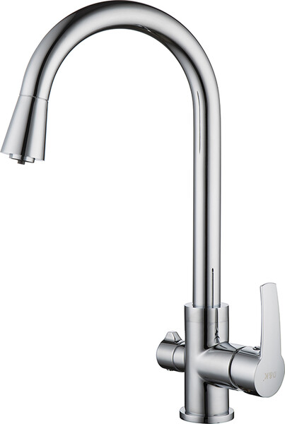 DA1361601 Смеситель для кухни D&K Rhein.Valerius с подключением к фильтру хром