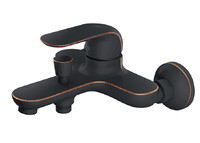 DA1023218 Смеситель для ванны с душем D&K Venice.Gondola короткий излив черный