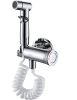 DA1484541 Смеситель с гигиеническим душем 35 кнопочный картридж D&K, встраиваемый, хром