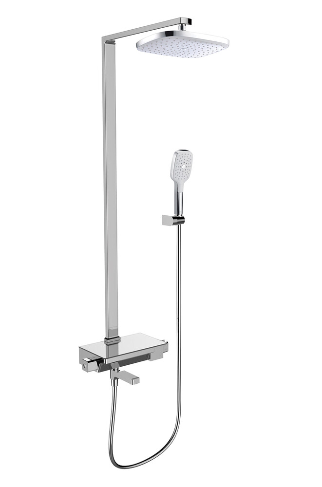 DA2183716G15  Душевая система термостатическая D&K ХРОМ