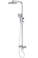 DA1433716A02 Душевая система 38,5к D&K лейка "Тропич. душ" БЕЛЫЙ+хром