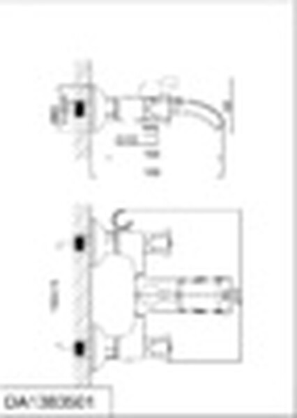 DA1383501 Каскадный смеситель для ванны 1/2 кер D&K, хром