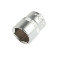 Головка торцевая шестигранная ТУНДРА, под квадрат 1/2", 22 мм, CrV 1123560