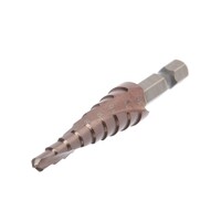 Сверло ступенчатое ТУНДРА PRO, HSS-Co, спиральный профиль, шестигранный хвостовик, 4 - 12 мм 7546782