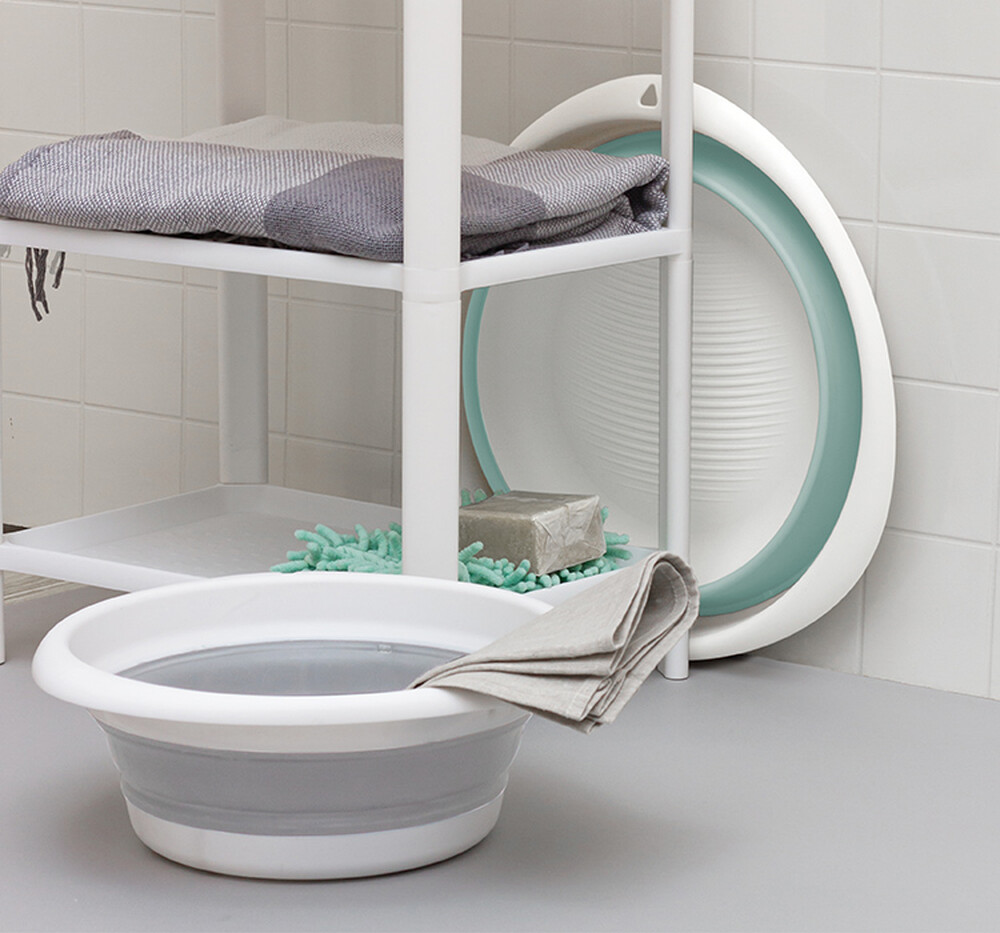 Таз складной ФЛЕКС 10л Морская волна (М-Пластика) (2502)