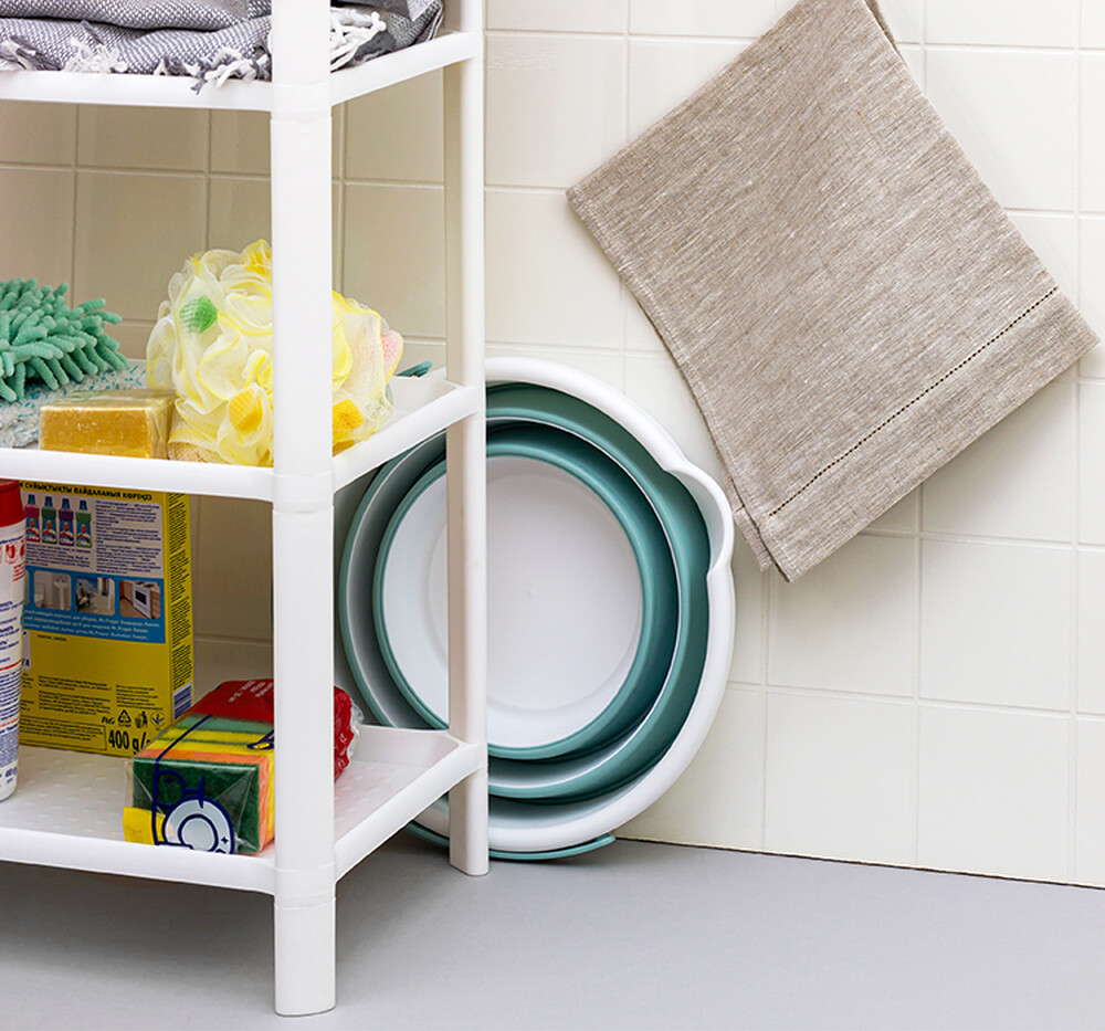 Ведро складное ФЛЕКС 10л Морская волна (М-Пластика) (М 2413) 