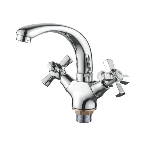 1090-2 Смеситель Тюльпан LEDEME на гайке (черный)