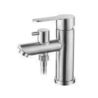 71203 Смеситель Тюльпан LEDEME с лейкой  НЕРЖАВЕЙКА