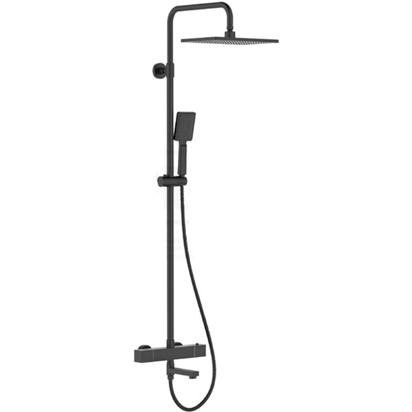 24007-6 Душевая система Frap с термосмесителем (черный)