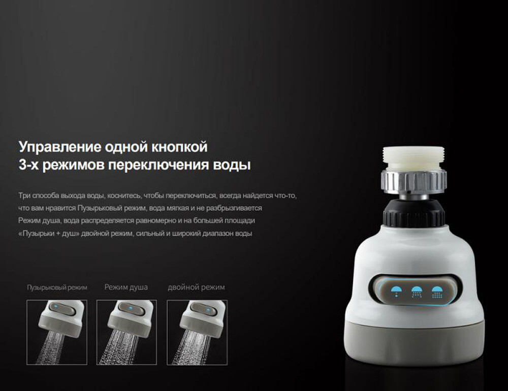 Аэратор F33-1 (FRAP) поворотный с усиленным напором воды