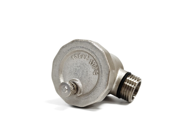 Воздухоотводчик для радиатора автомат. 1/2" латунь УГЛОВОЙ SANTREK Aqua