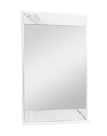 Зеркало SANTREK HOME "АДЕЛАИДА Лофт-60" белый мрамор/белый, 600х1000х120