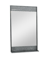 Зеркало SANTREK HOME "АДЕЛАИДА Лофт-60" тёмный мрамор/чёрный, 600х1000х120