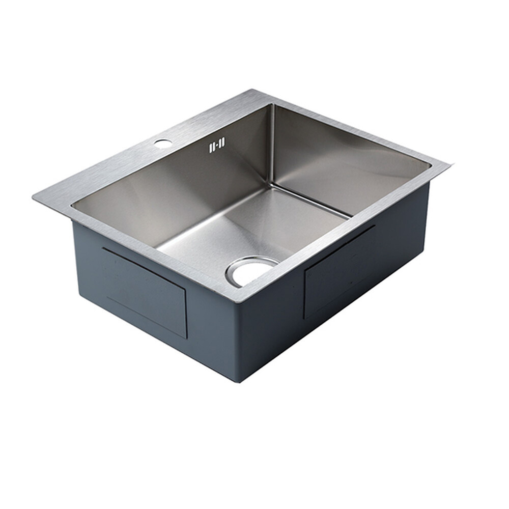 Мойка нерж врезная 600х500х200 т 3,0 САТИН R6050H (+ сифон) AISI 304 MLN БЕЗ КОЛЛАНДЕРА