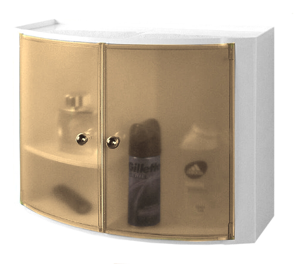 Полка-шкафчик Прима Нова настенная №11 (размер 43 х 17 х 31,5)  бежевый