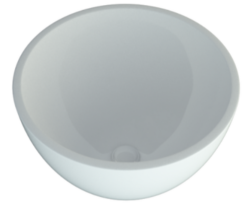 Умывальник "Beauty 400" (литьевой мрамор, 400х400х160) накладной